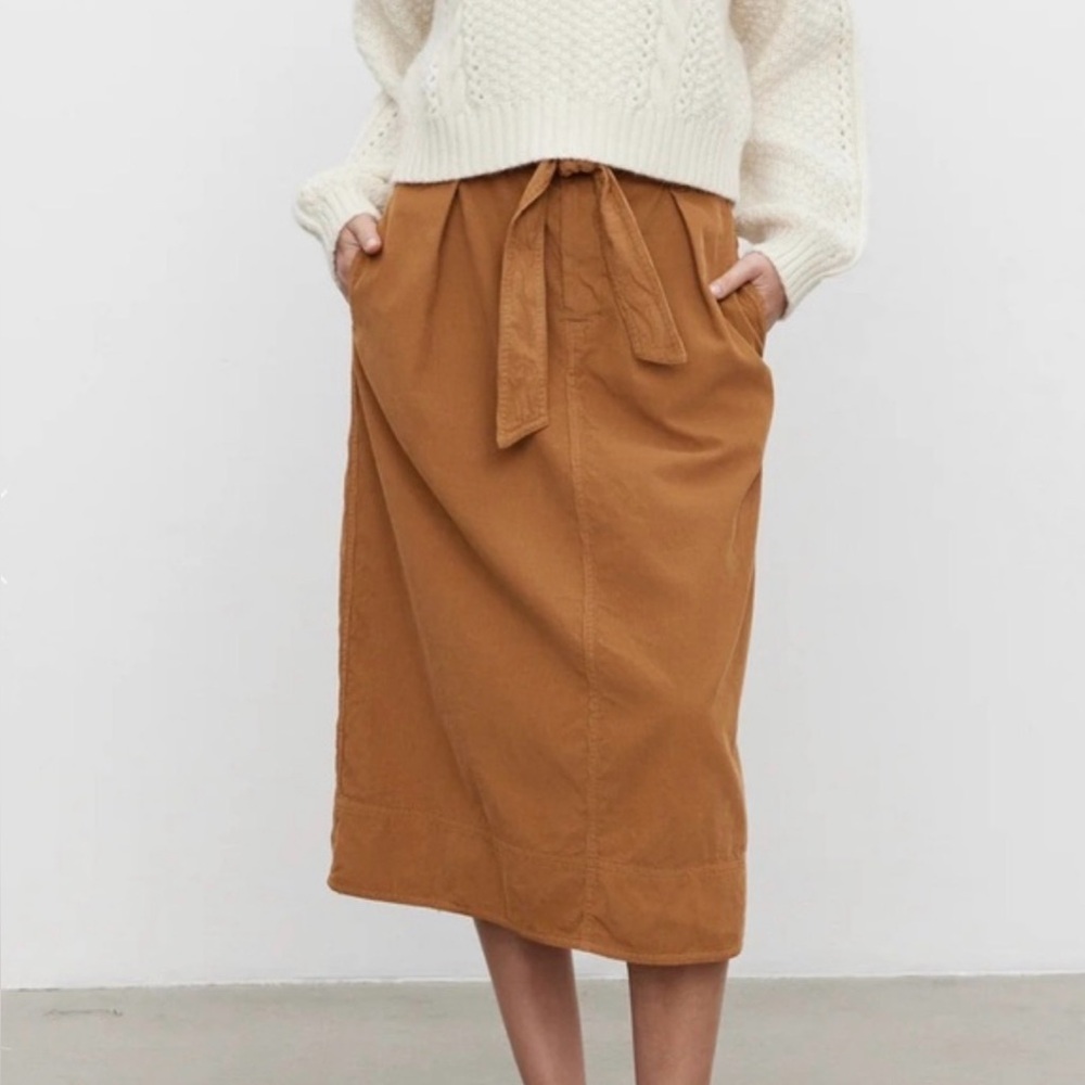 VELVET BY GRAHAM & SPENCER Women's Kennedy Cotton Corduroy Skirt Size 6